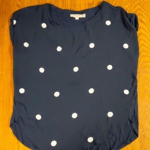 Loft polka dot top